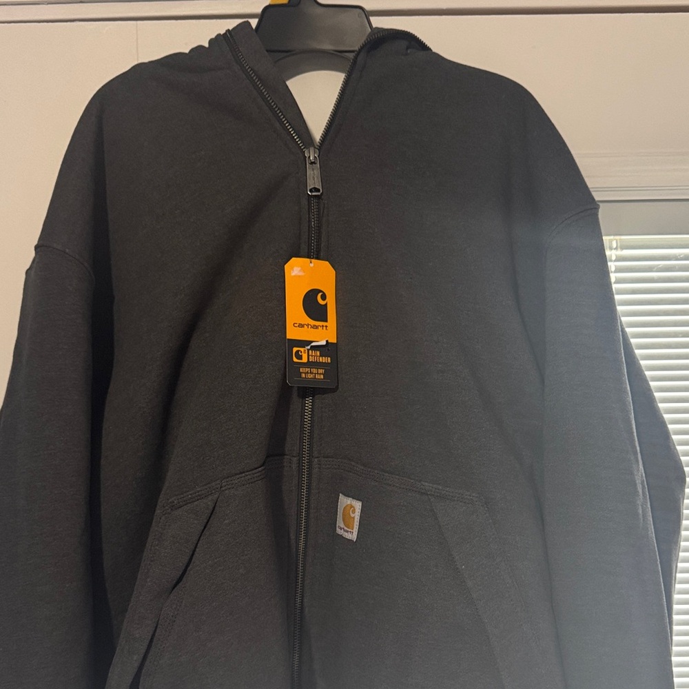 Carhartt Dark Grey Zip-Up Hoodie